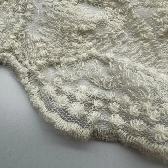 Tea n Rose Edwardian Inspired Elegant Lace and Crochet Maxi Dress in Cream,Large - Picture 15 of 17